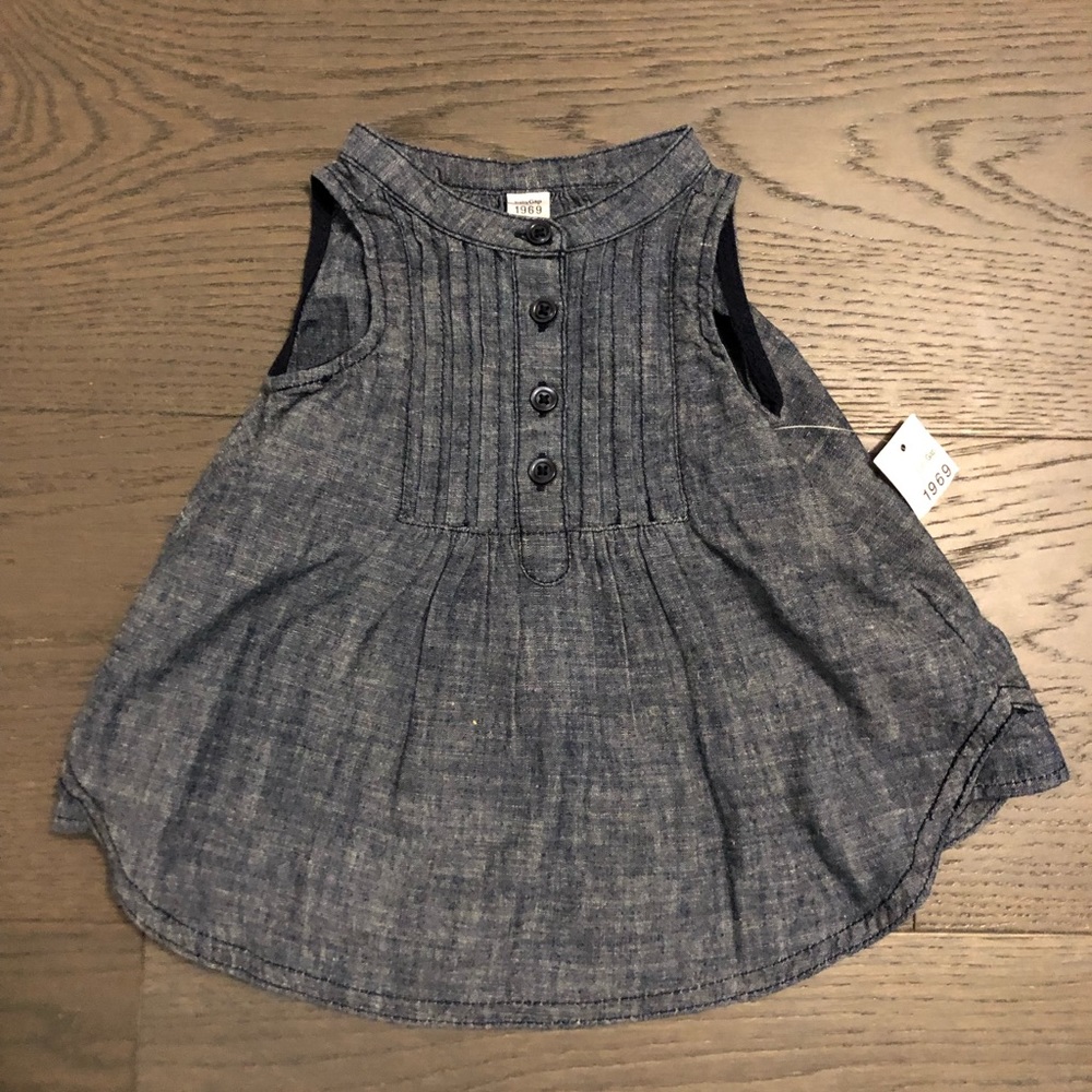 Baby gap denim dress NWT 0-3M retail $69